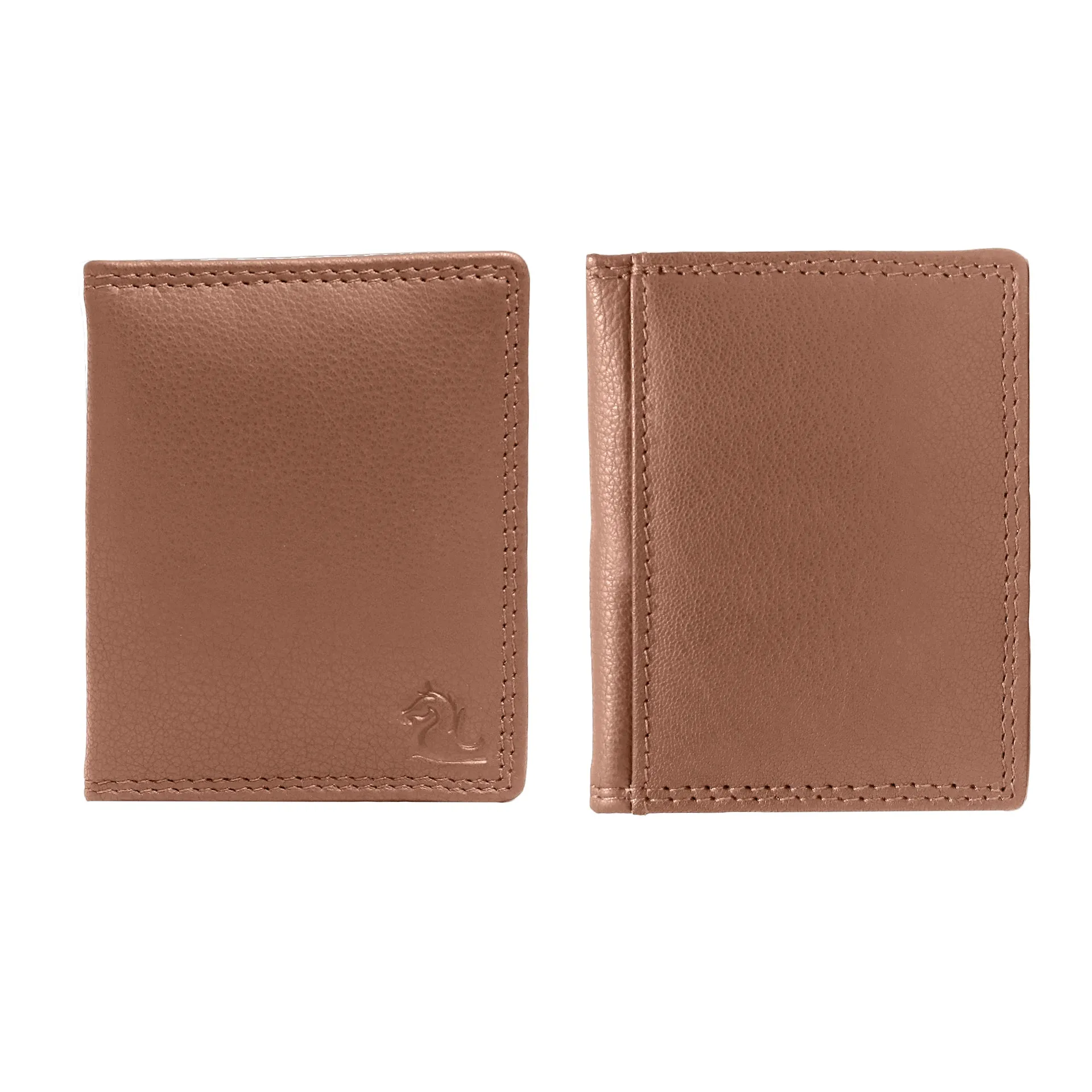 13084 Tan Leather Card Holder for Men and Women