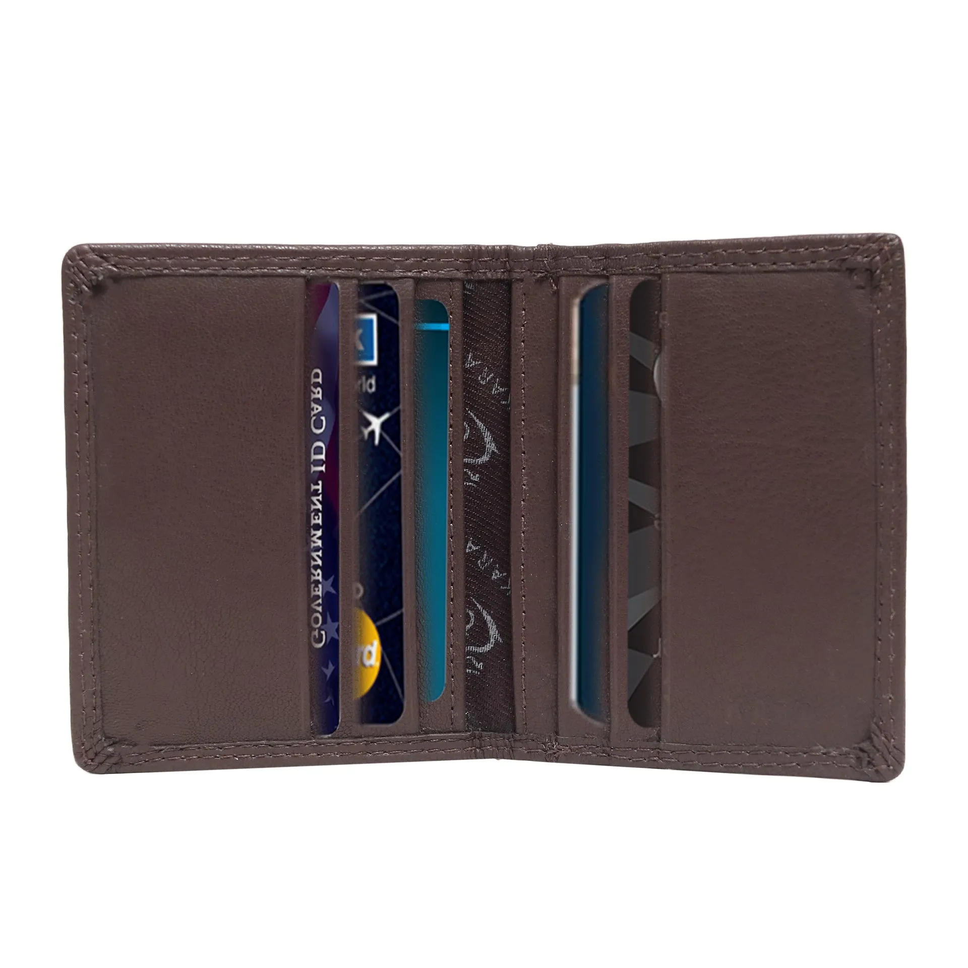13084 Tan Leather Card Holder for Men and Women