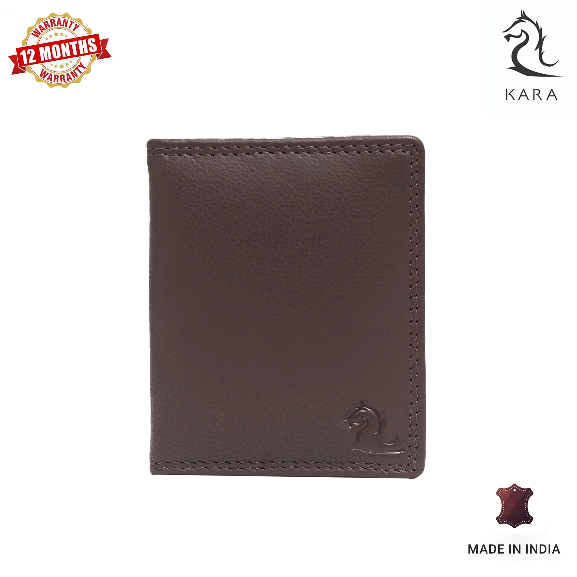 13084 Tan Leather Card Holder for Men and Women