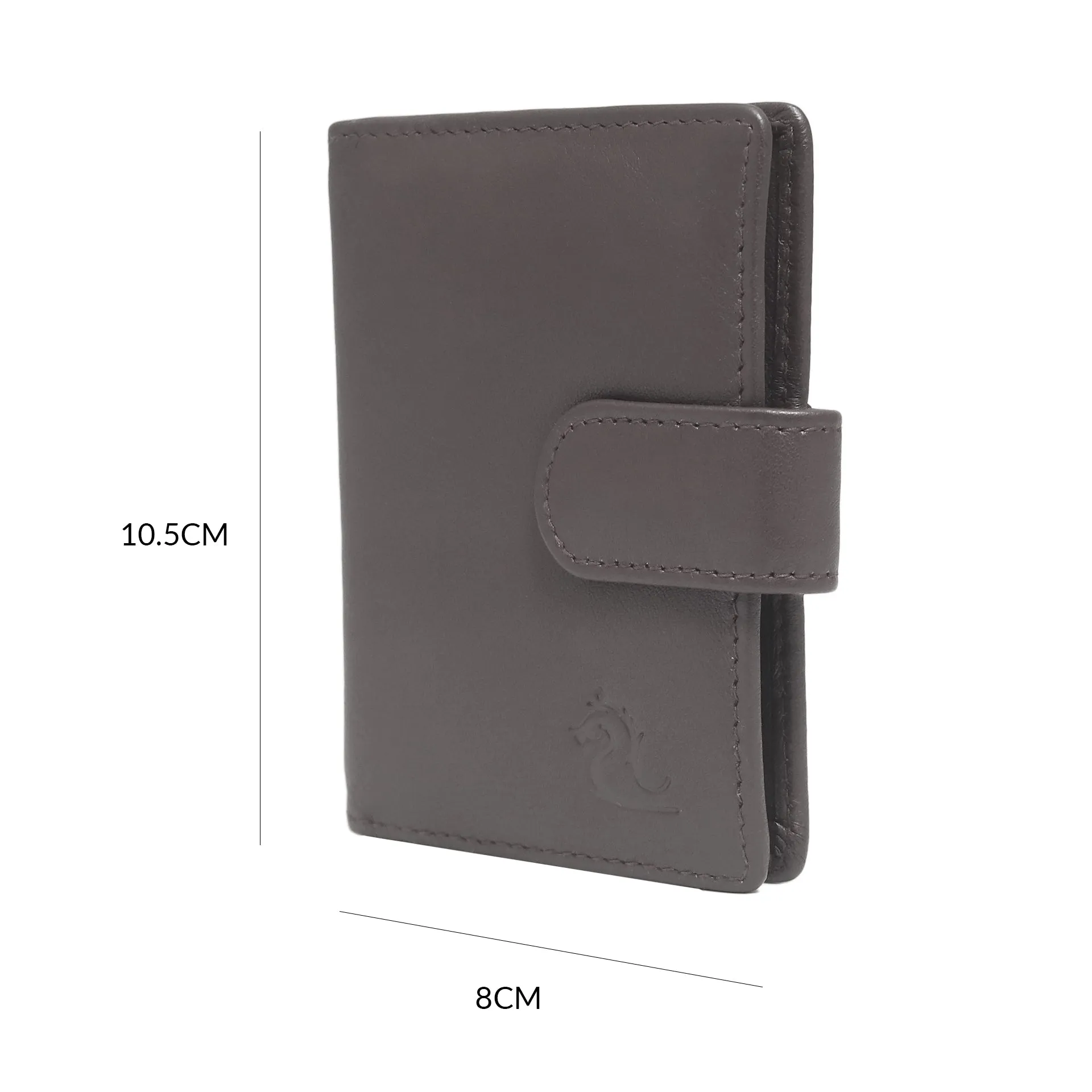 14030 Black Leather Card Holder for Men and Women