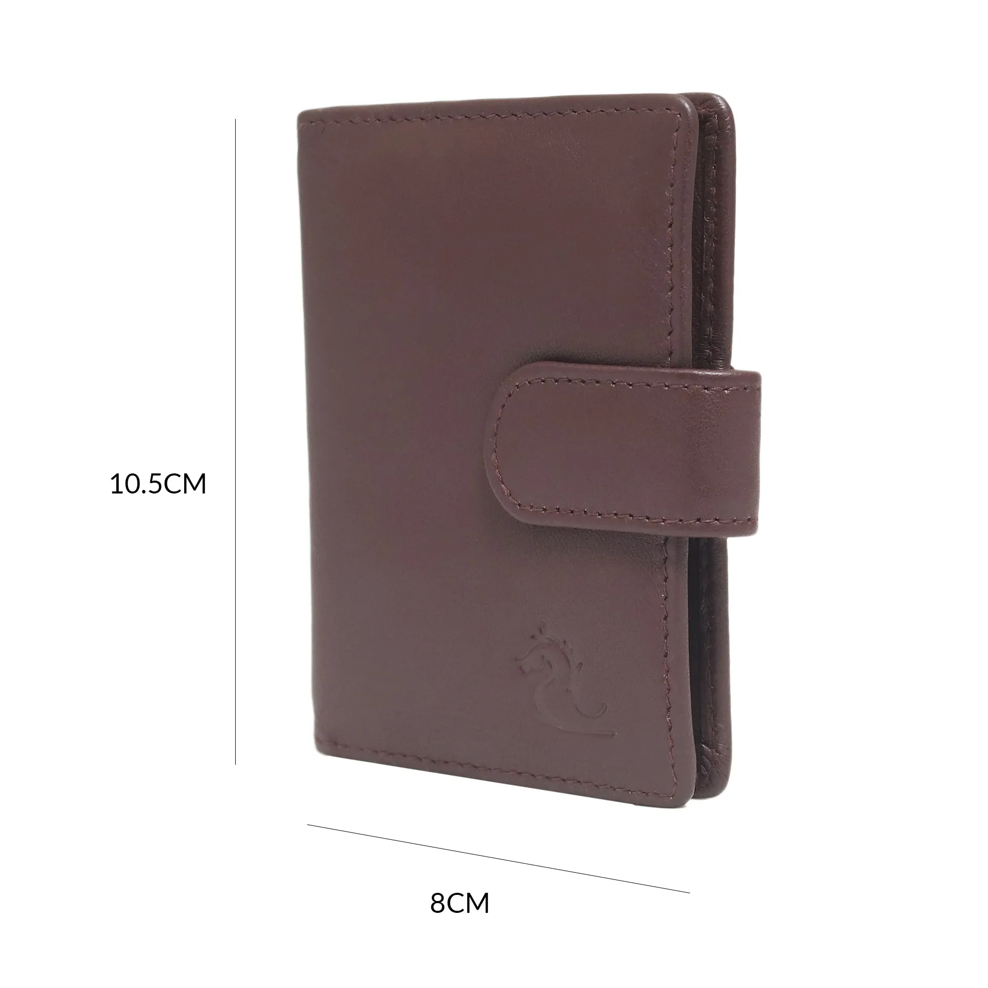 14030 Black Leather Card Holder for Men and Women
