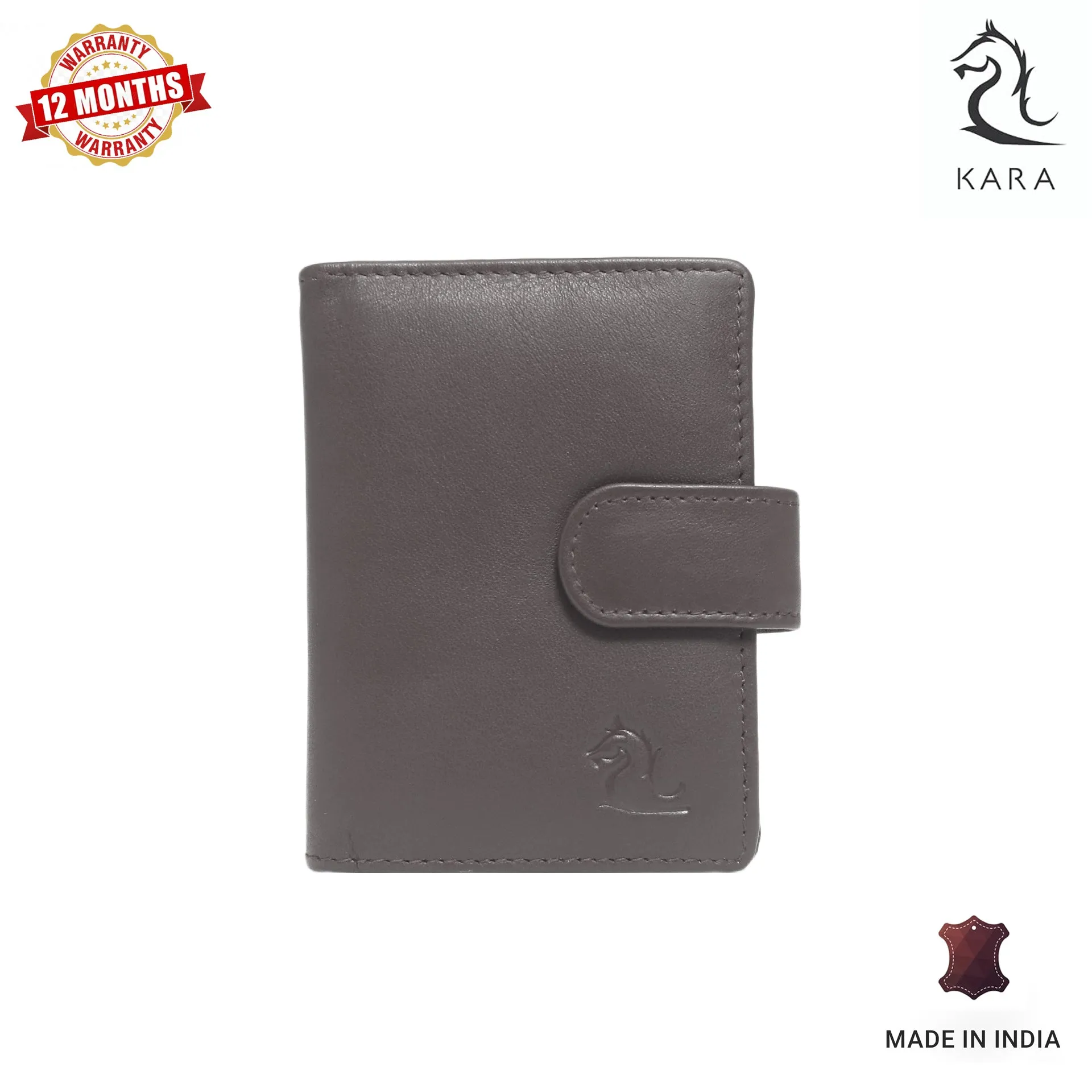 14030 Black Leather Card Holder for Men and Women