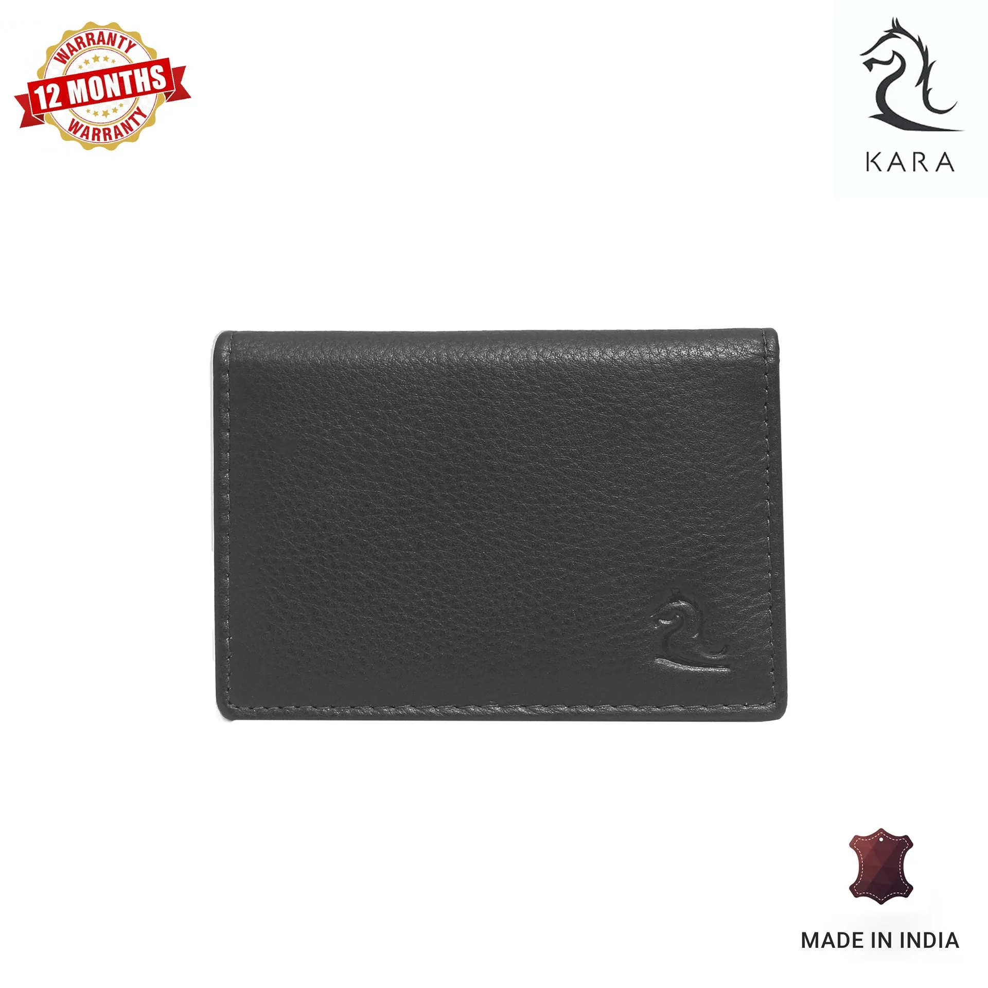 14033 Brown Leather Card Holder for Men and Women