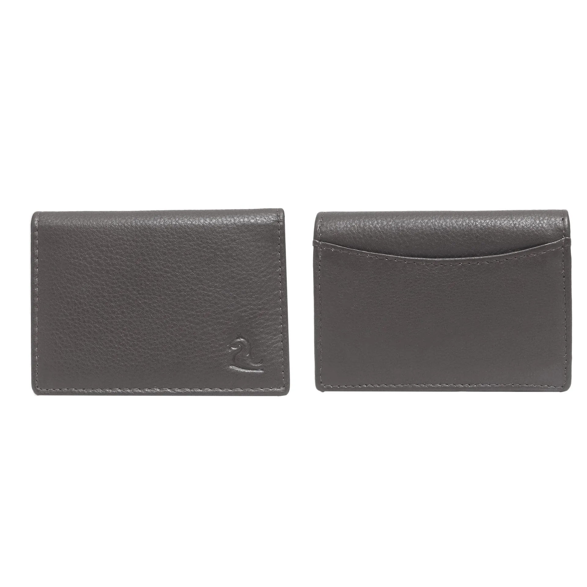 14033 Brown Leather Card Holder for Men and Women