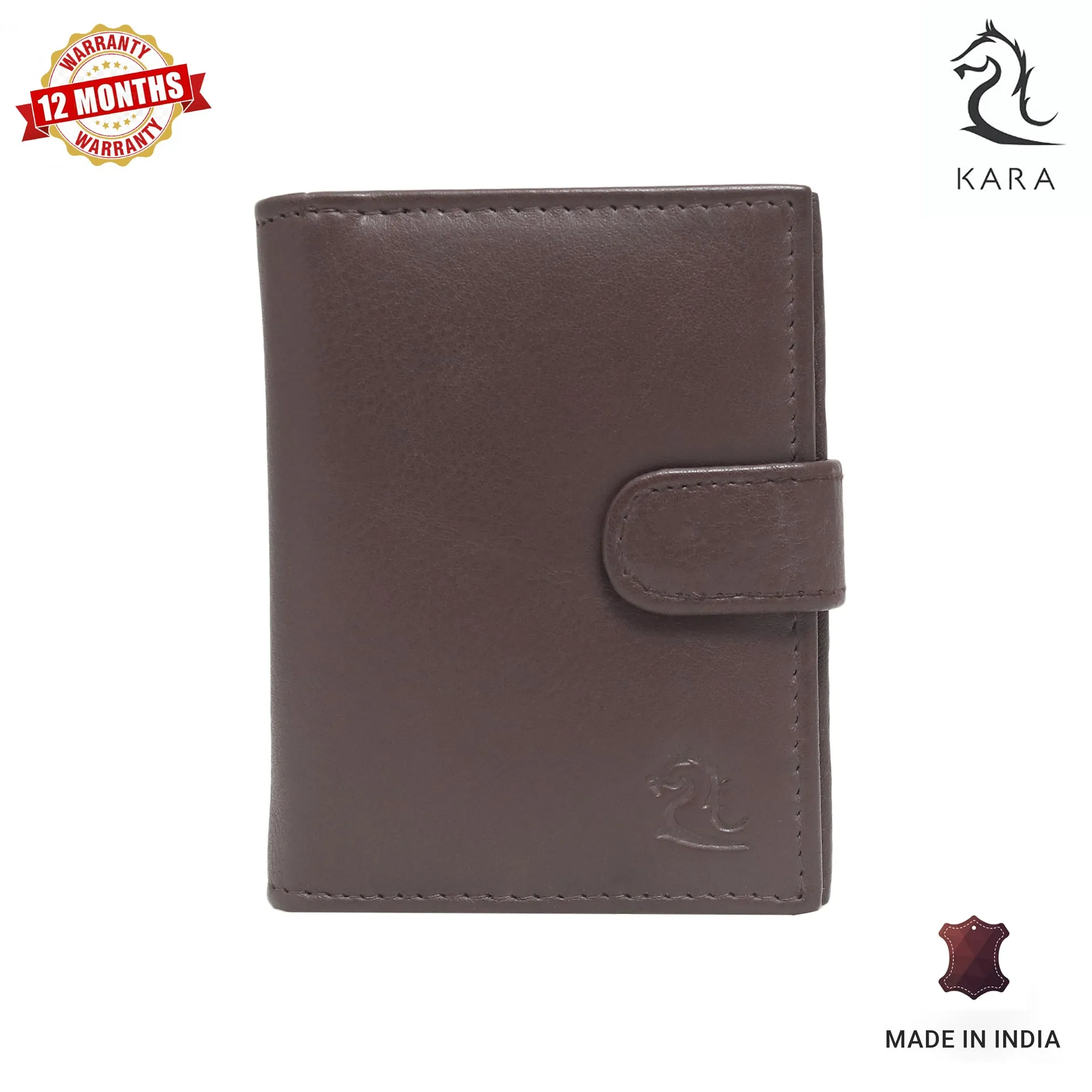 14044 Tan Leather Card Holder for Men and Women