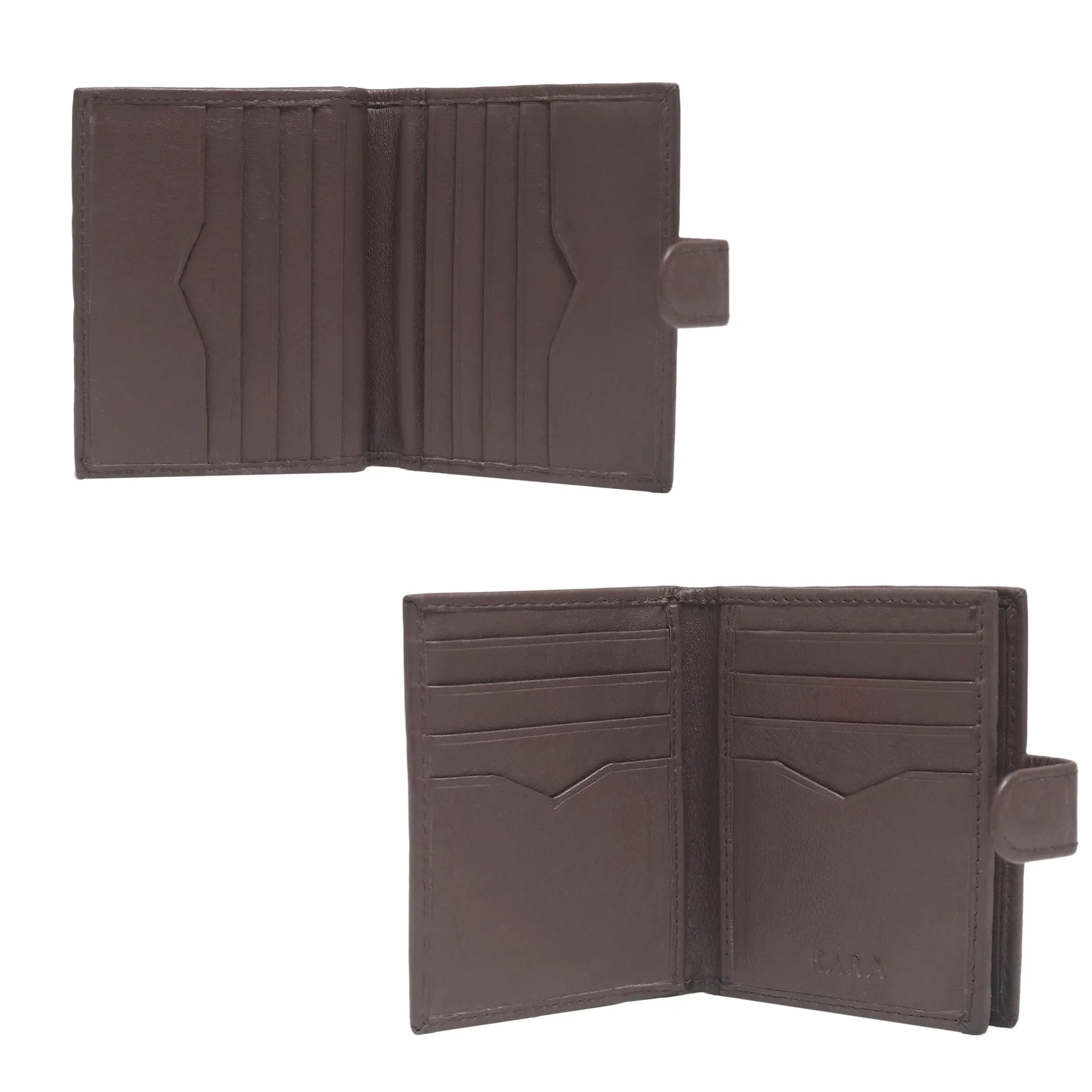 14044 Tan Leather Card Holder for Men and Women