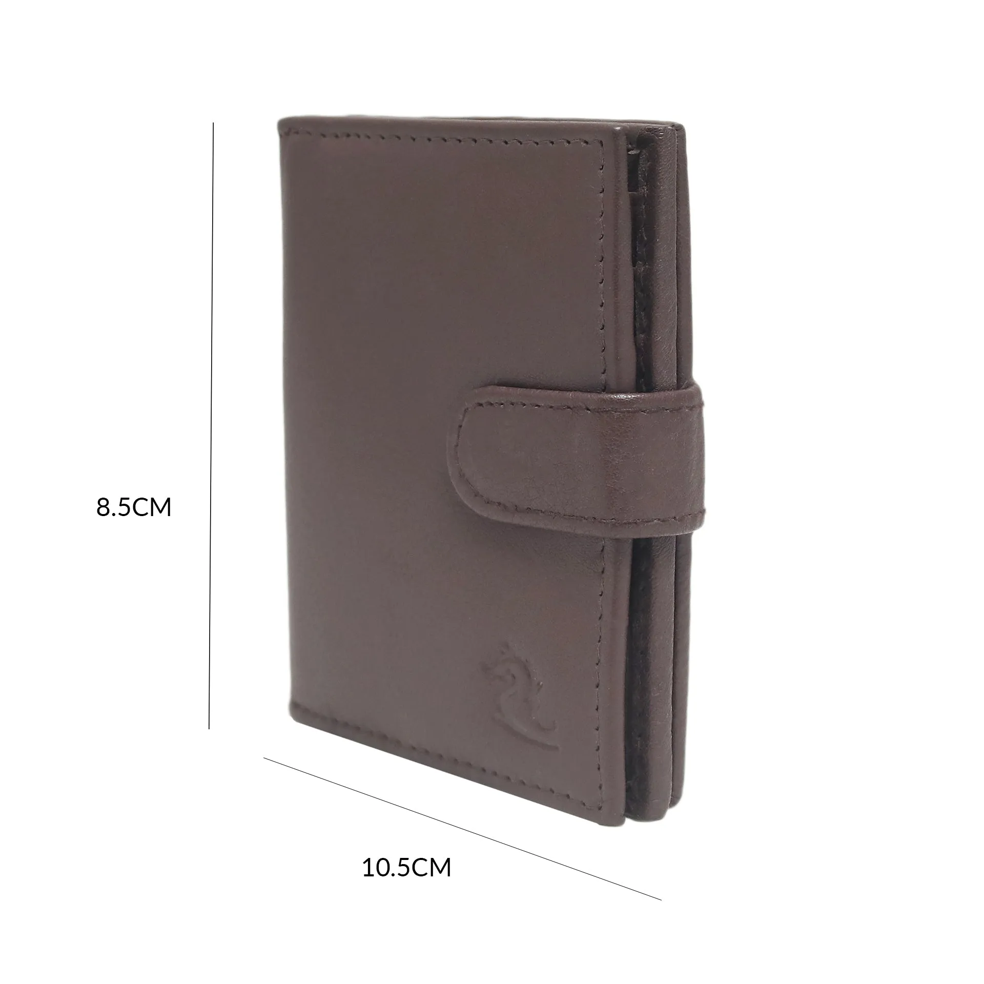 14044 Tan Leather Card Holder for Men and Women