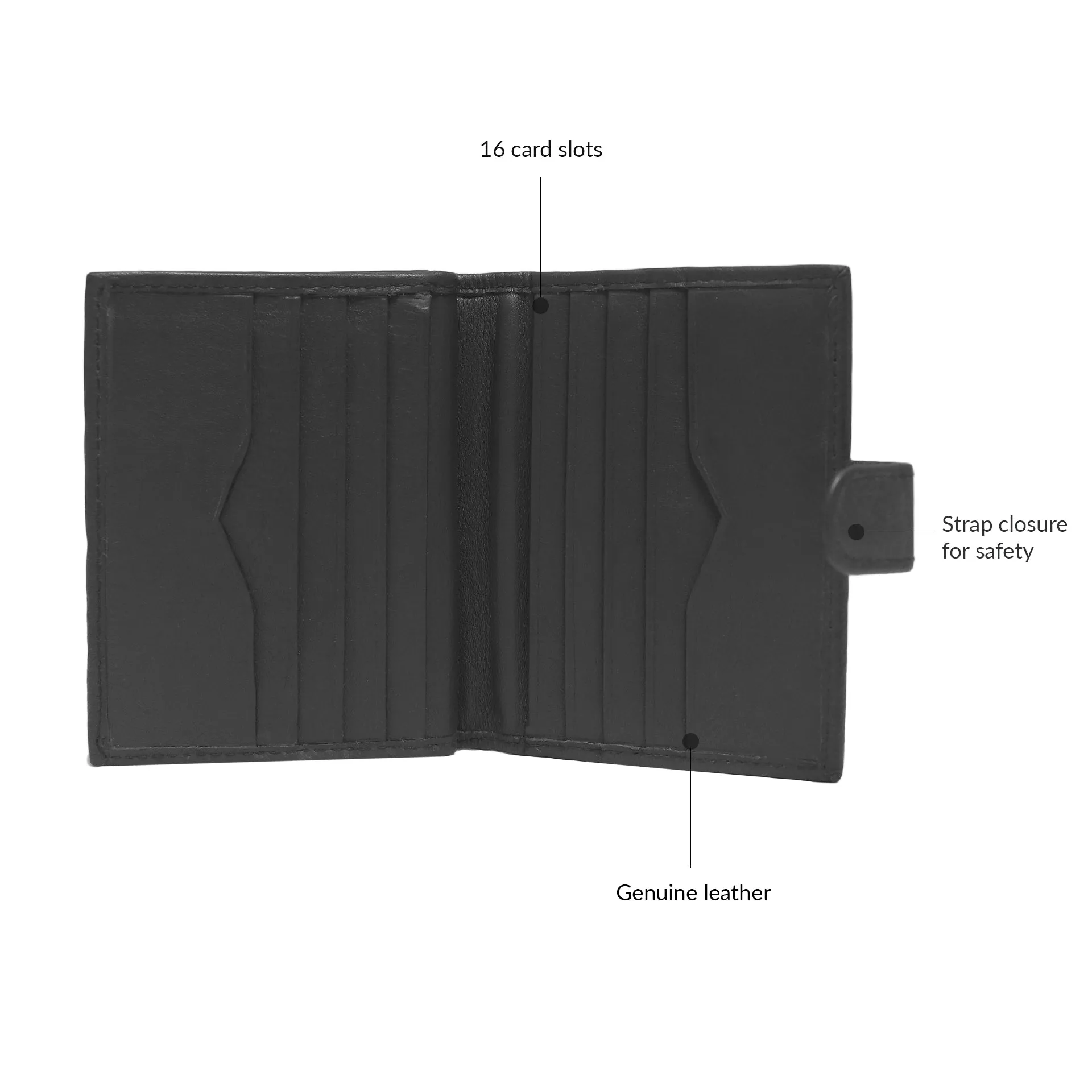 14044 Tan Leather Card Holder for Men and Women