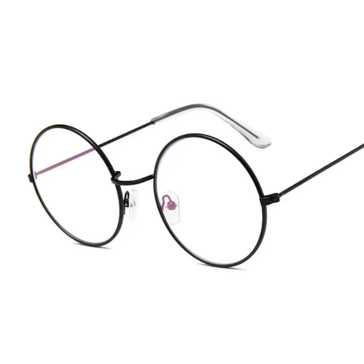 2019 Retro Round Pink Sunglasses Woman Alloy Mirror Style