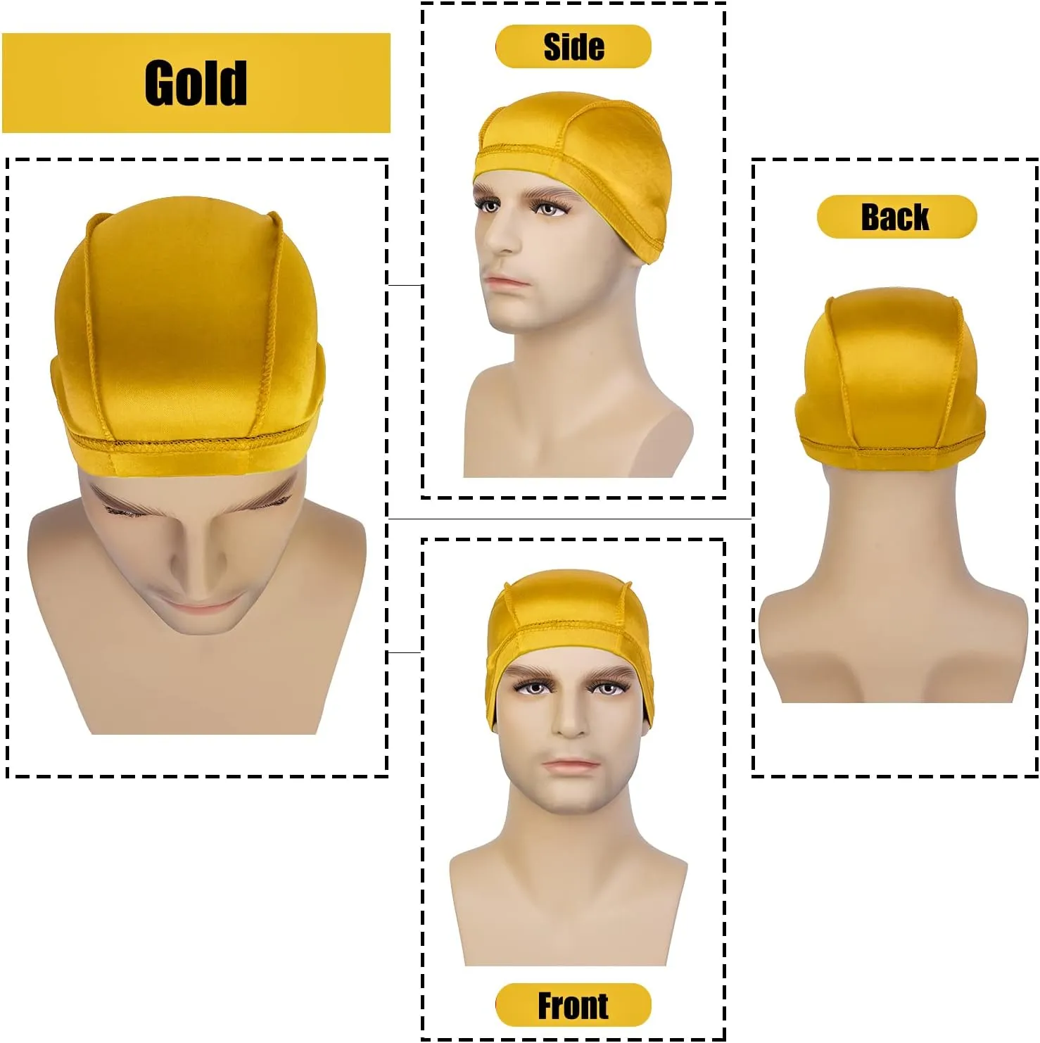 2PC Wave Cap for Men Waves