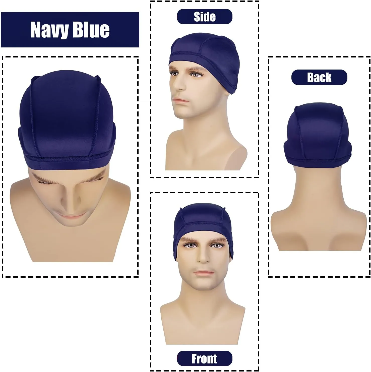 2PC Wave Cap for Men Waves