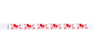 3/4" Tyvek® Wristbands - Red Balloons