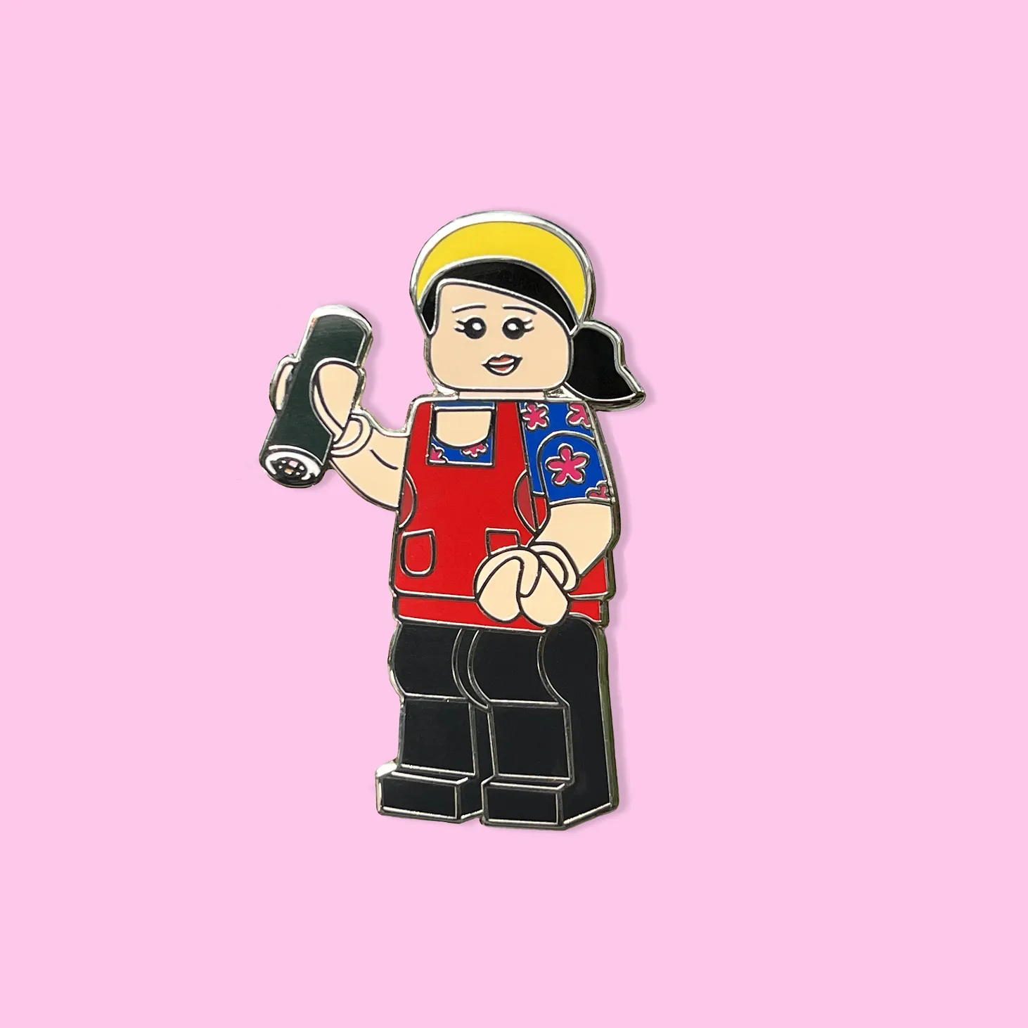A is for Ajumma Enamel Pins
