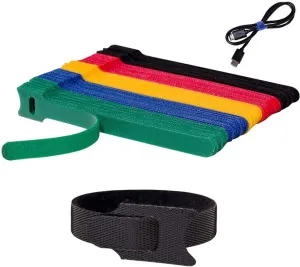 BALABALA 100 PCS 6 inch Reusable Fastening Cable Ties Cords Management Cable Organizer Cord Wrap Multi-Color