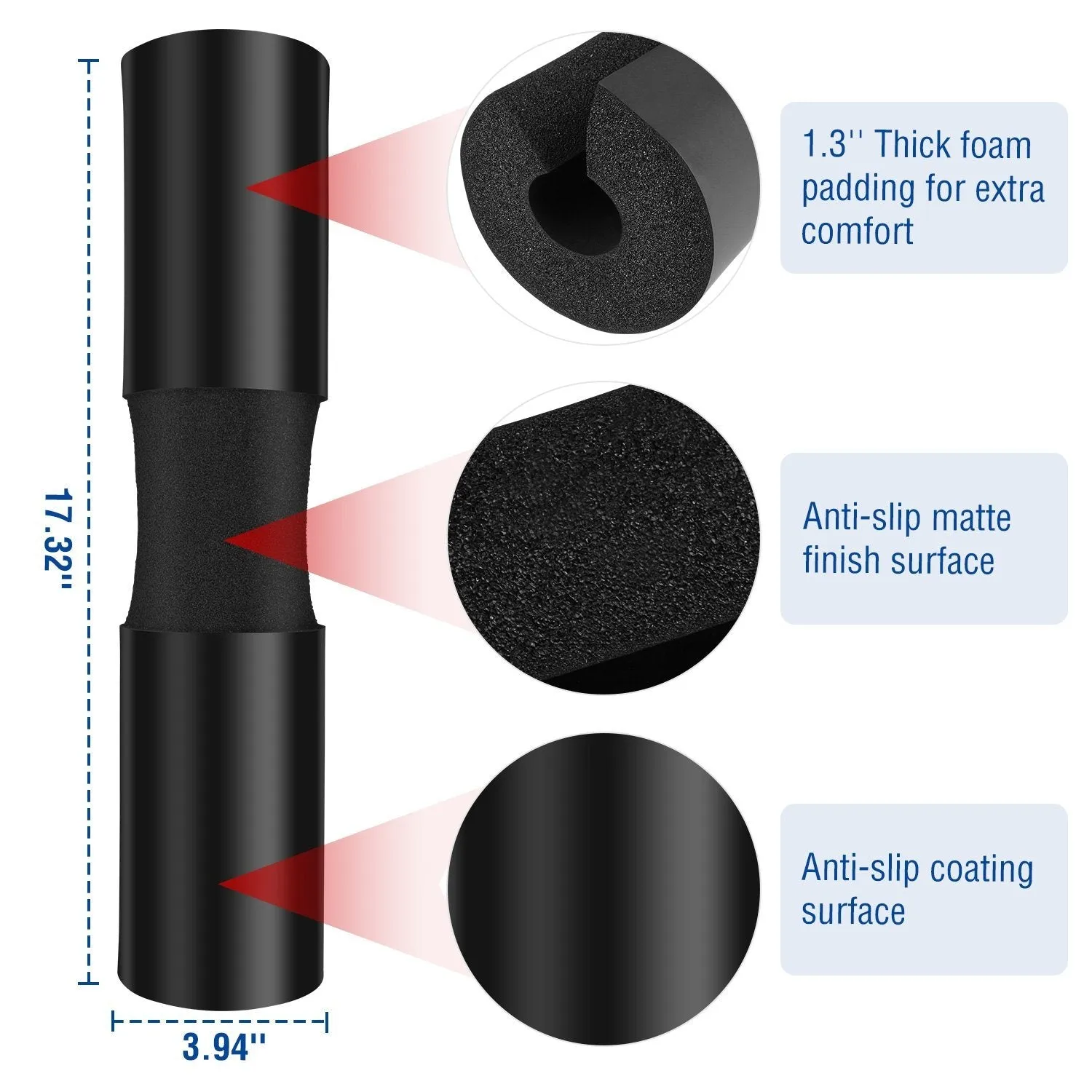 Barbell Pad Support Squat Bar Foam Cover