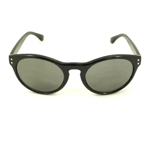 Black Retro Round Sunglasses