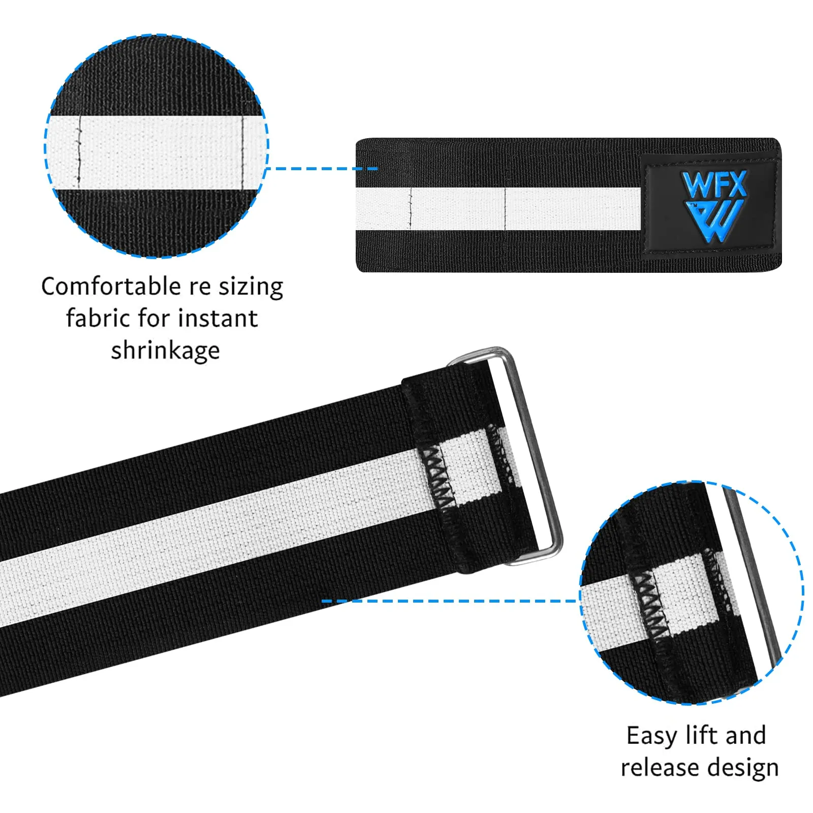 Blood Flow Restriction Bands Occlusion Arm Hip Muscle Growth Training Lifting Weights Glutes Resistance Bands Men Women Biceps Triceps Powerlifting
