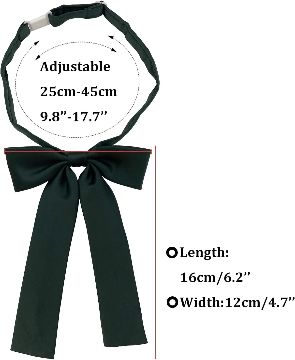 Bow Tie For Women, Satin Elegant Bowtie for Dresses & Graduation & School Uniform & Weddings UY-WBT-8