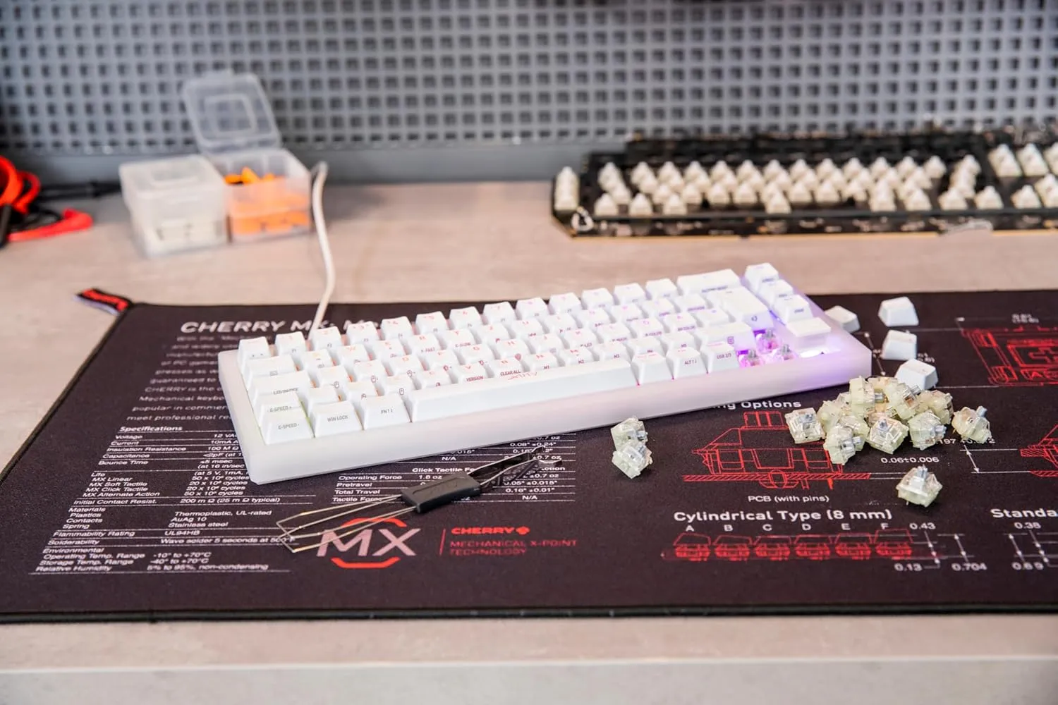 CHERRY MX RGB Speed Silver Switch Kit, 23 Mechanical Keyboard Switches, for DIY, Hot-Swap or Gaming Keyboards, Linear Switch Without Click, Fast & Direct
