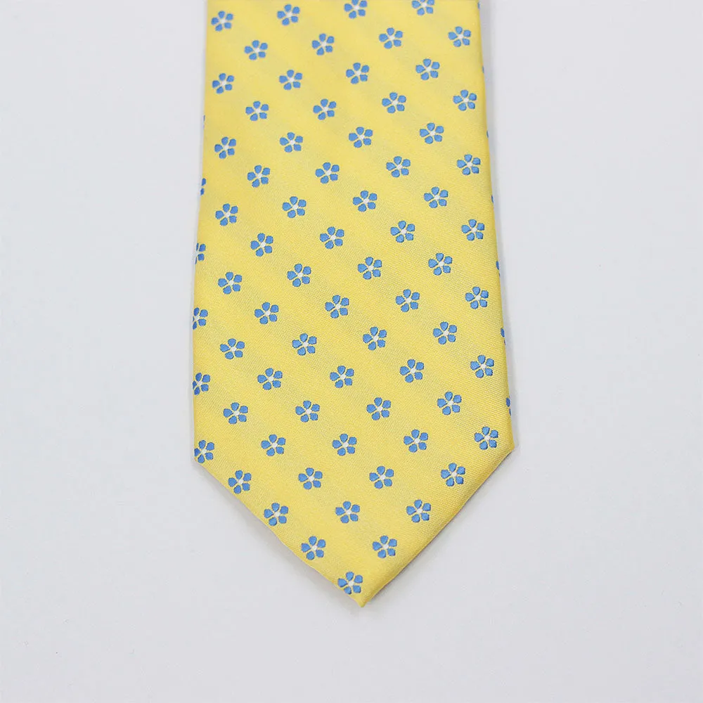 CORN YELLOW FLORAL DOTS TIE