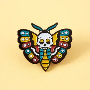 Death Head Moth Tattoo Inspired Pin