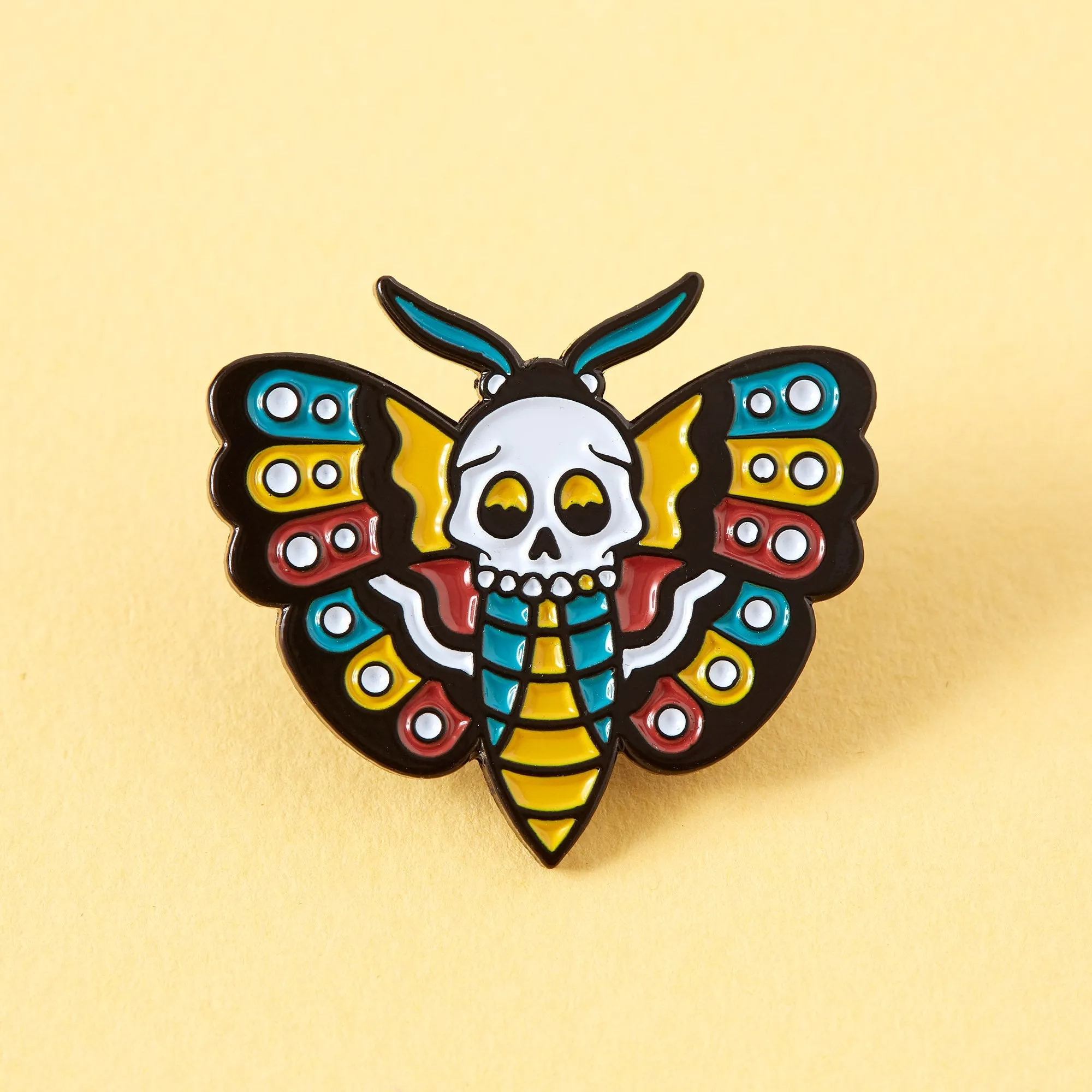 Death Head Moth Tattoo Inspired Pin