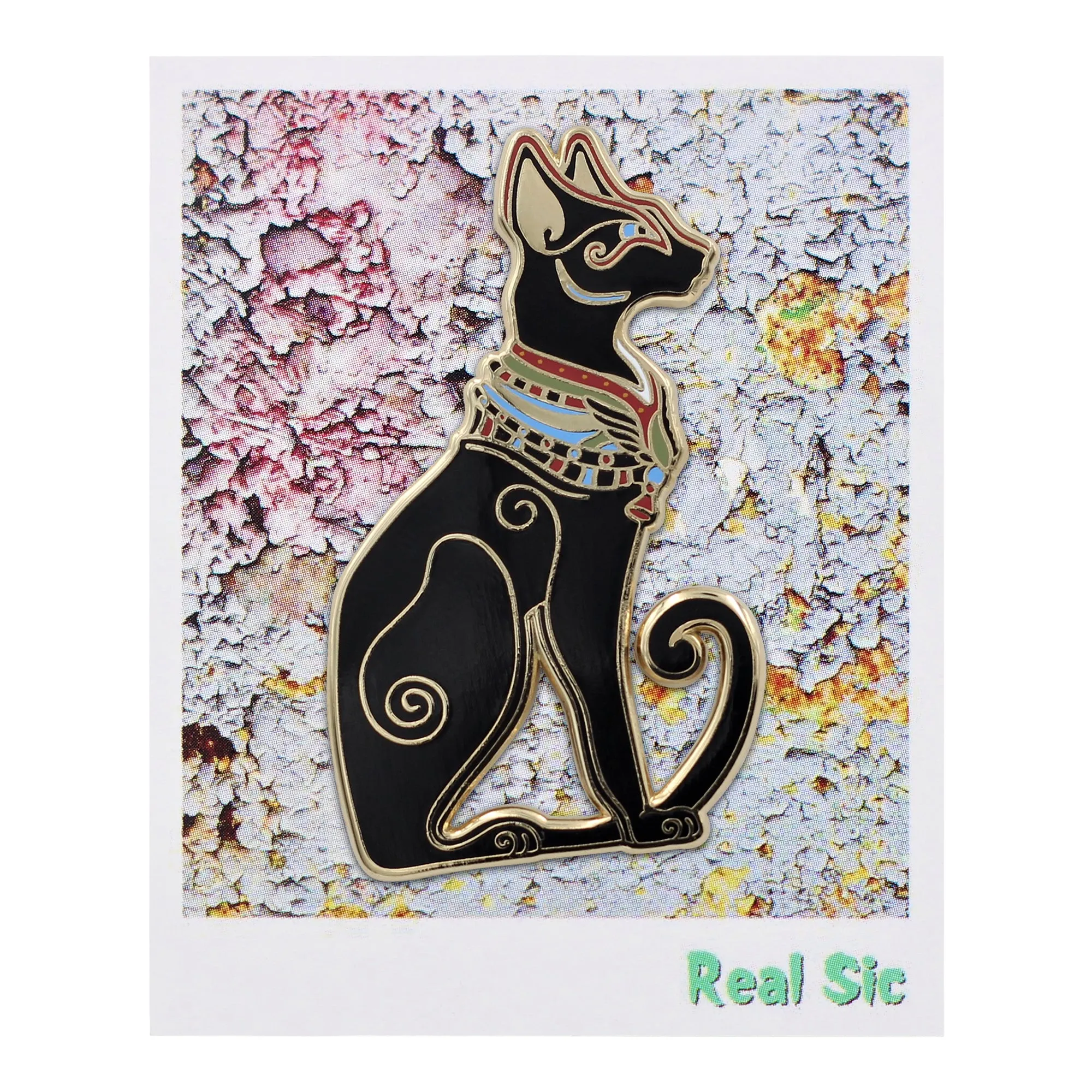 Egyptian Cat Pin - Mystic, Regal, Black Cat Enamel Pin