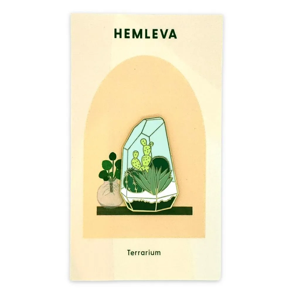 Enamel Pin - Terrarium by Hemleva