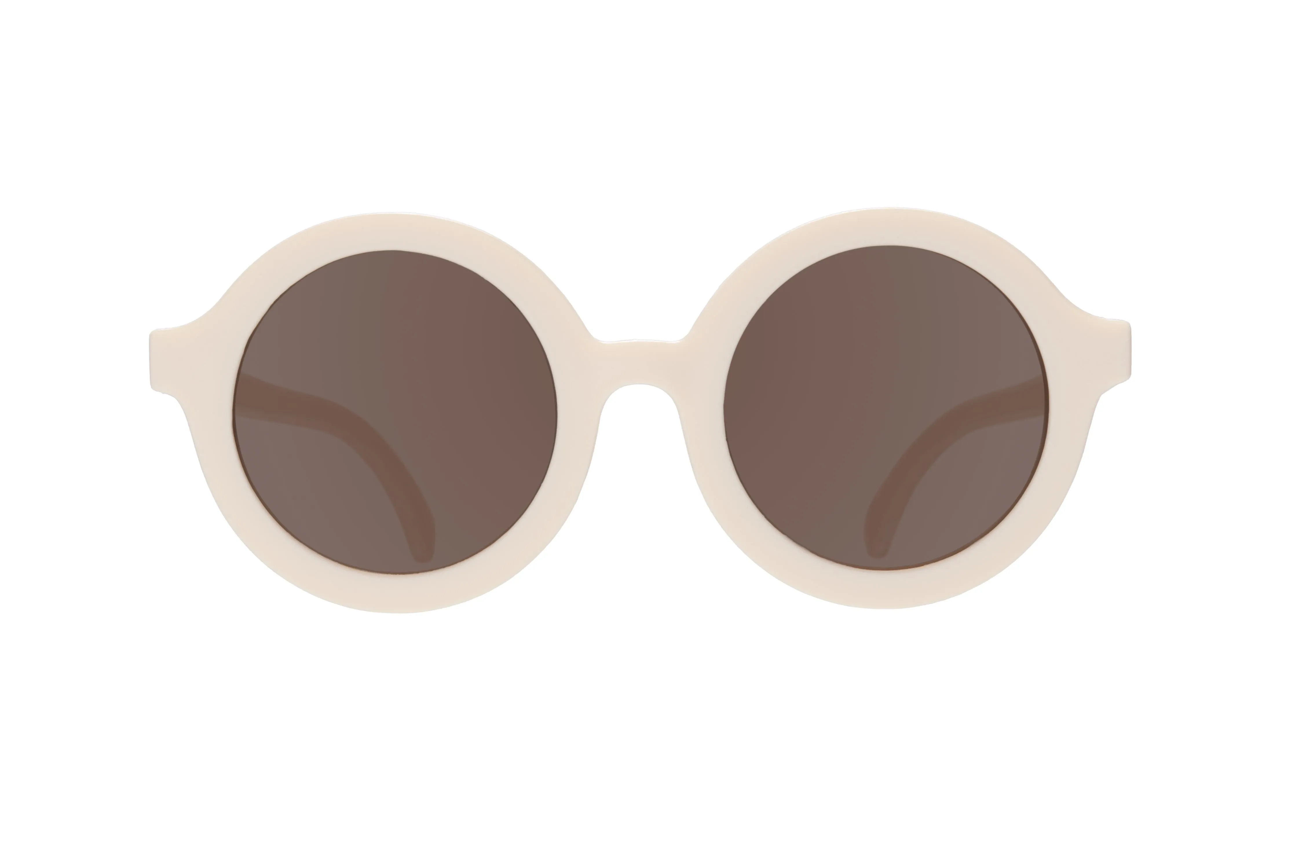Euro Round Sweet Cream Sunglasses with Amber lens