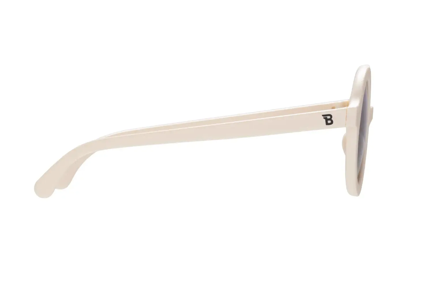 Euro Round Sweet Cream Sunglasses with Amber lens