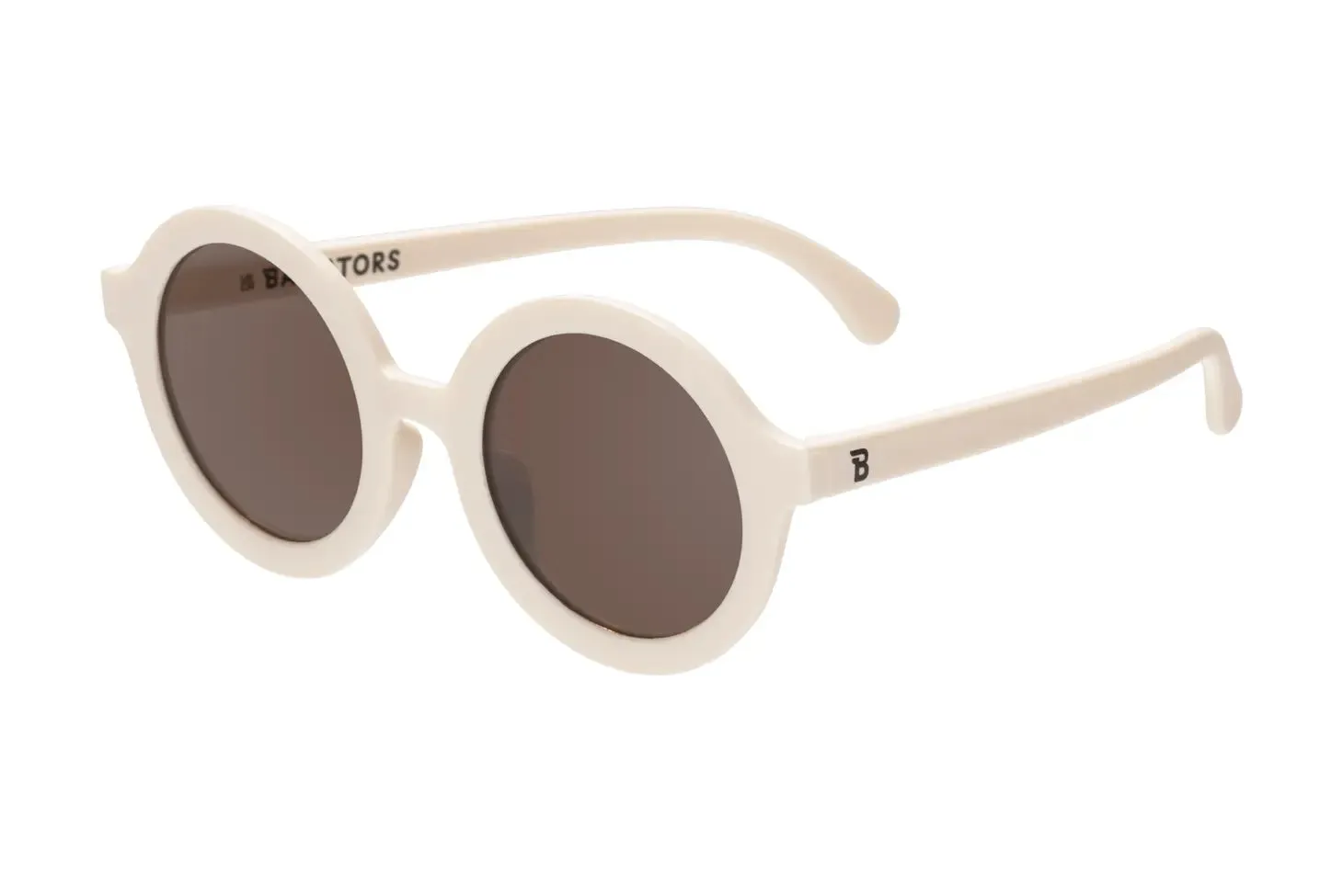 Euro Round Sweet Cream Sunglasses with Amber lens