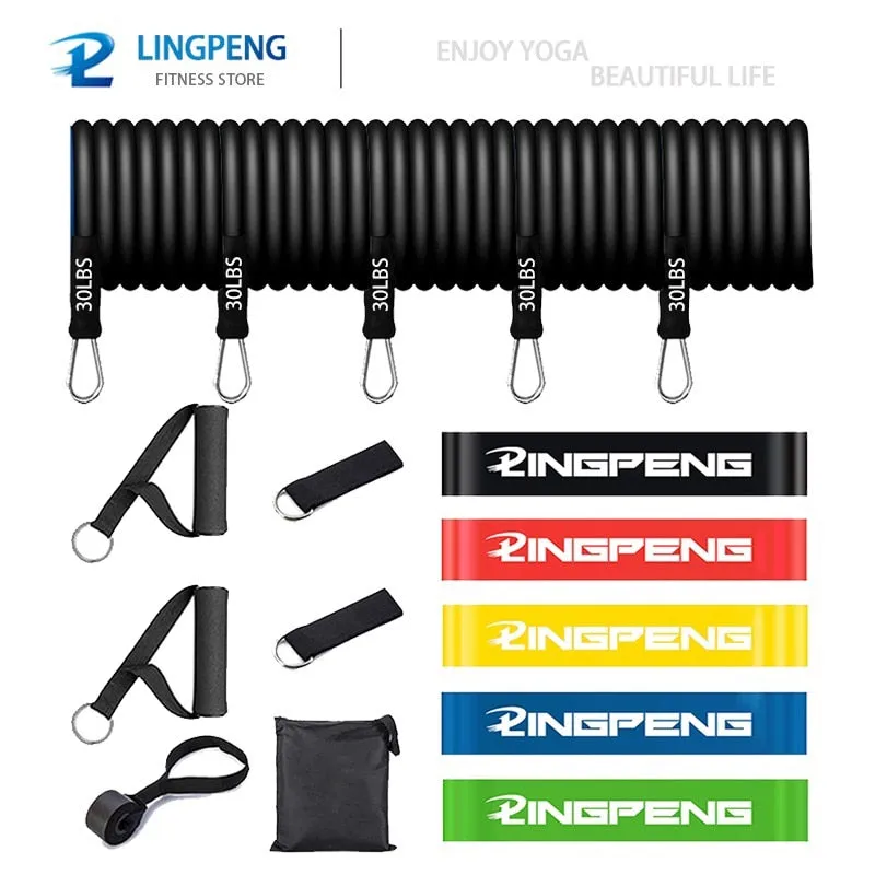 Fitness Resistance Pull Rope Rubber Band Yoga Elastic Belt