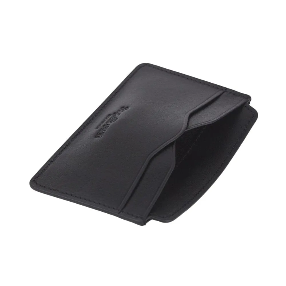 Flat Credit Card Case With ID Window - Black