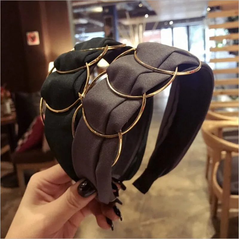 Golden Ring Wide Headband