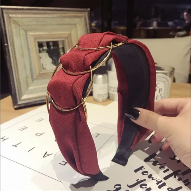 Golden Ring Wide Headband