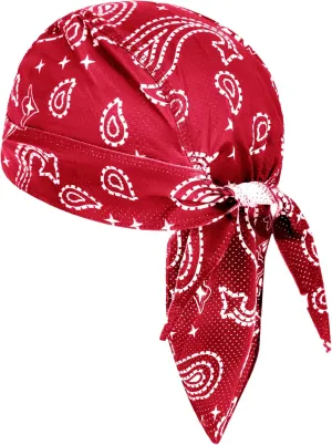 Greenery-GRE Head Tie Quick Drying Cycling Cap Headband Skull Beanie Bandana Do Rags Moisture Wicking Pirate Hat Helmet Liner