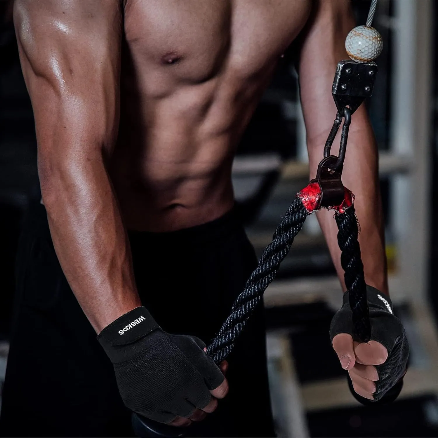 Gym Gloves for Weightlifting Women Men Anti-Slip Breathable Palm Protection for Cycling Fitness Powerlifting Bodybuilding Exercise Gloves