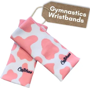 Gymnastics Wristbands for Grips - 5.25" Sweatbands for Gymnastics Grips for Female Athletes - Comfortable Cotton Blend Wrist Protection for Uneven Bars Training - Stylish Colors