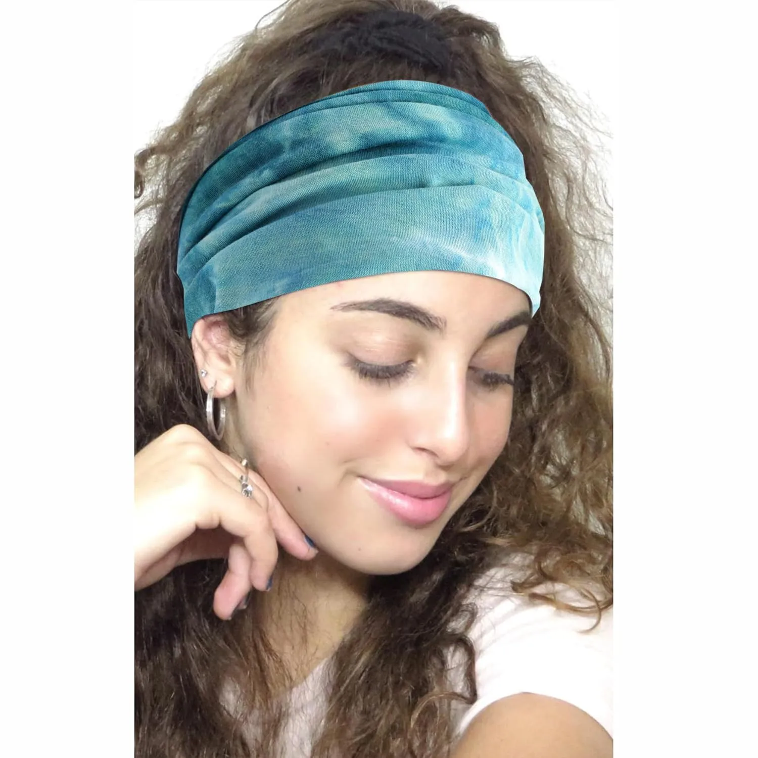 Headbands Fashion Hair Bands Soft Head Bands Elastic Headband Non Slip Wrap Headbands Breathable SweatBand Tie Dye Hairband Accessories for Women Daily 3 Pack
