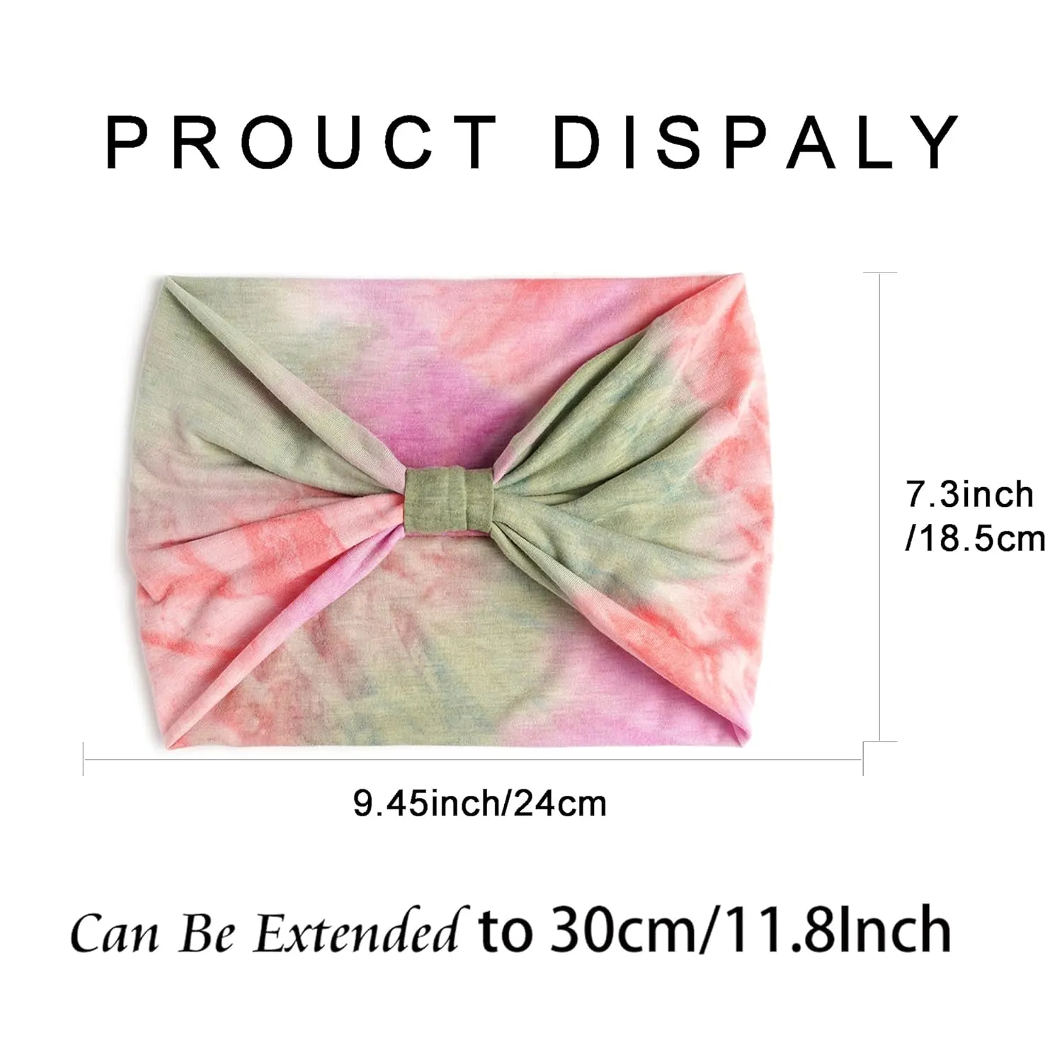 Headbands Fashion Hair Bands Soft Head Bands Elastic Headband Non Slip Wrap Headbands Breathable SweatBand Tie Dye Hairband Accessories for Women Daily 3 Pack