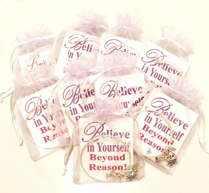 I Love Cheerleading Charm Bracelet with Bow - Silver