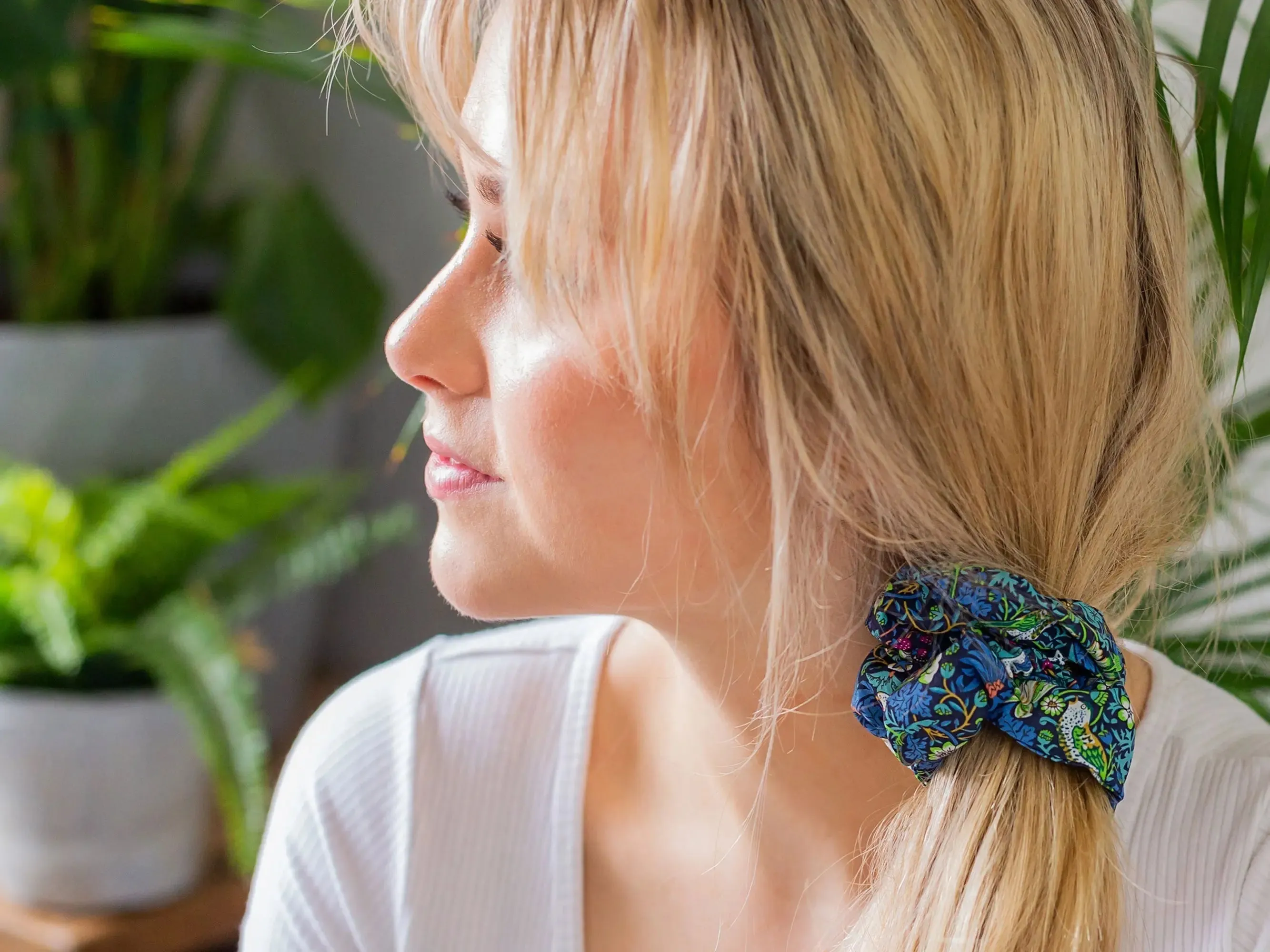 Liberty Eloise D Print Scrunchie