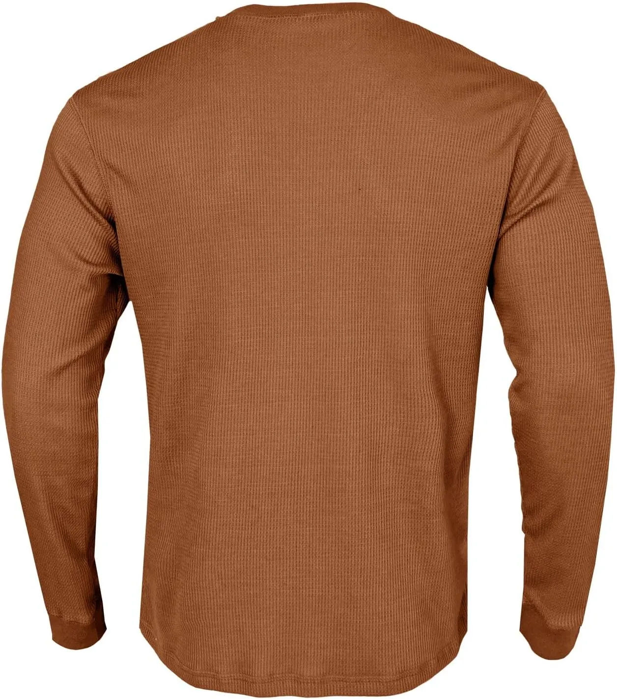 Men's Waffle Basic T-Shirt Long Sleeve Thermal Crew Neck Casual Top Underwear Lightweight Base Layer