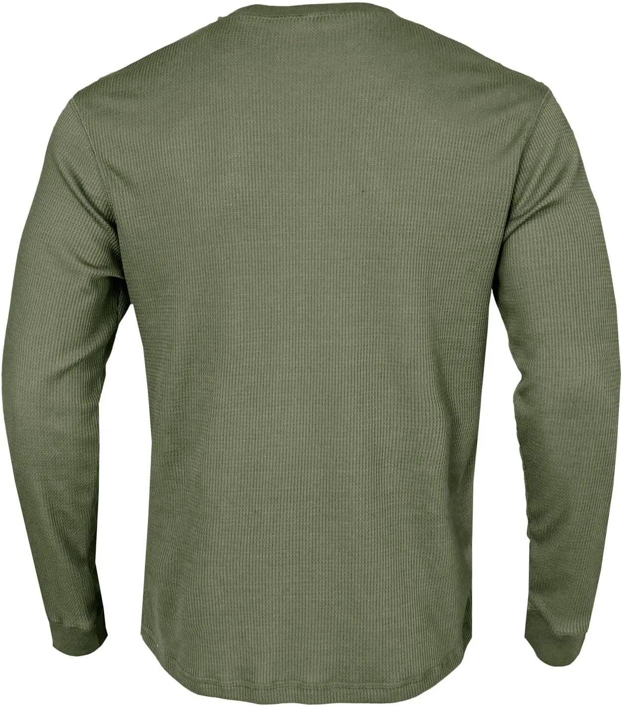Men's Waffle Basic T-Shirt Long Sleeve Thermal Crew Neck Casual Top Underwear Lightweight Base Layer