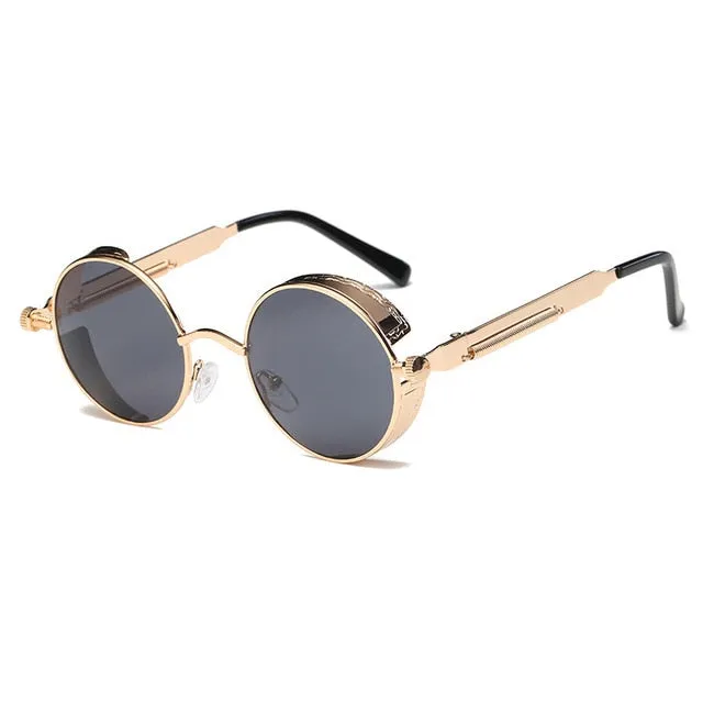 Metal Round Sunglasses Men Women Fashion
