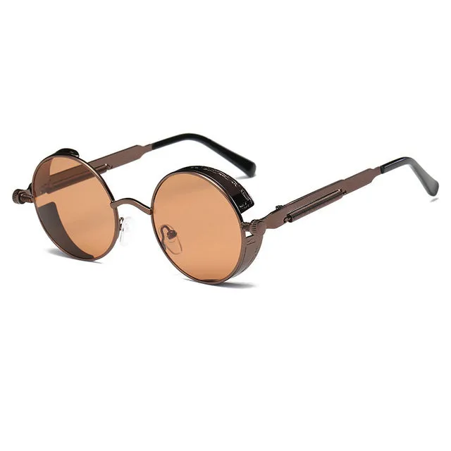 Metal Round Sunglasses Men Women Fashion
