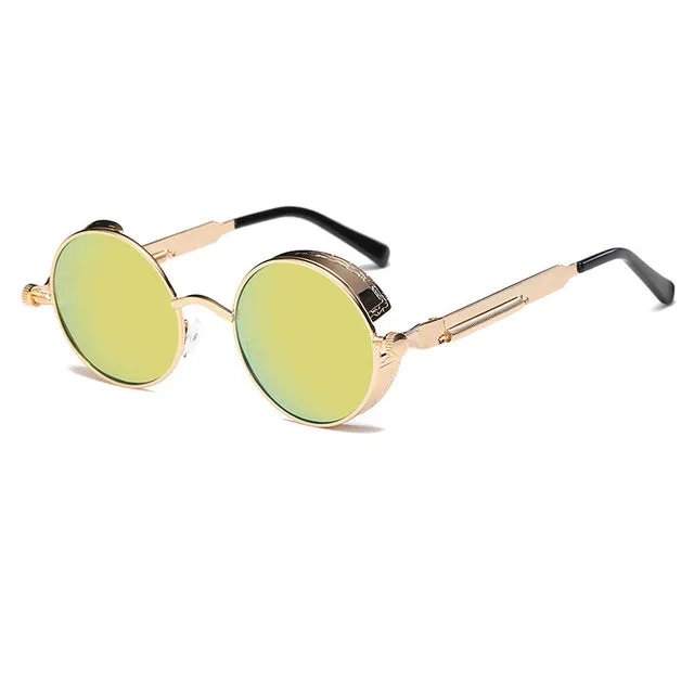 Metal Round Sunglasses Men Women Fashion
