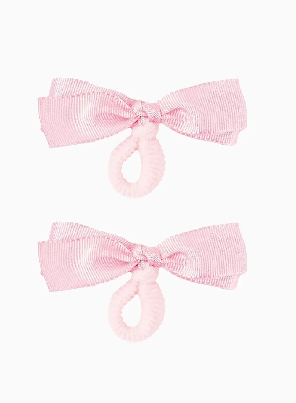 Mini Bow Hair Bobbles in Pink