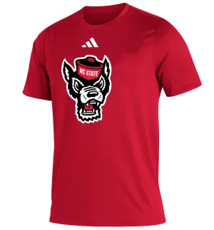 NC State Wolfpack Adidas Red Wolfhead Creator T-Shirt