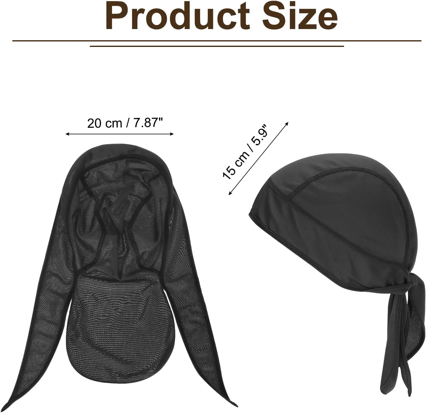 PATIKIL Sweat Wicking Cap, Skull Cap Football for Men Dew Rags Breathable Cooling Helmet Liner Bandana for Cycling